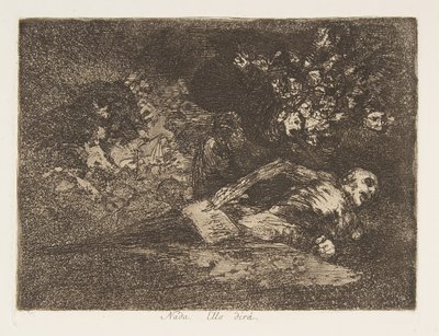 戦争の災害からのプレート69 Los Desastres de la Guerra：Not ...、1810-20、published 1863。 作： Francisco de Goya