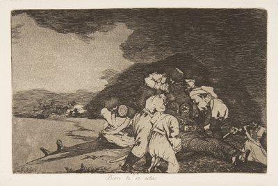 「The Disasters of War」のプレート 6 The Disasters of War: 「It be...」、1810 年に 1863 年に出版。 作： Francisco de Goya