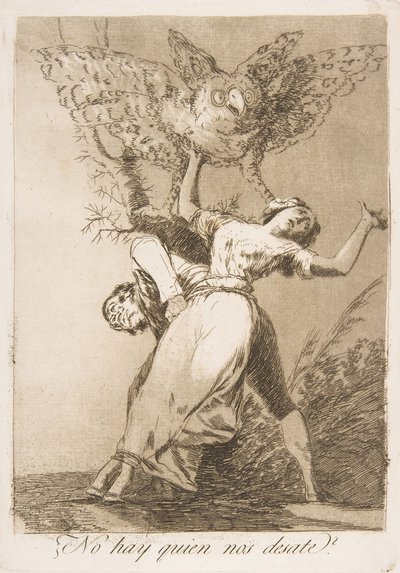 ロスカプリコスの75版：1799年、私たちを解く人はいませんか？ 作： Francisco de Goya