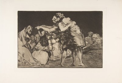 Disparatesのプレート7：無秩序な愚かさ1816〜23年に発行された1864。 作： Francisco de Goya