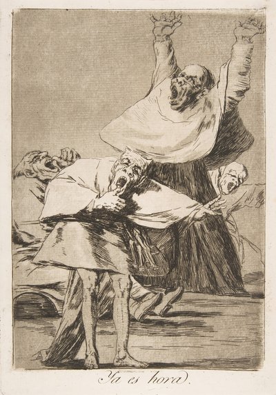 Los Caprichosのプレート80：それはYa es hora。、1799年です。 作： Francisco de Goya