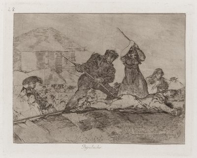 Rabble、「The Disasters of War」のプレート 28 作： Francisco de Goya