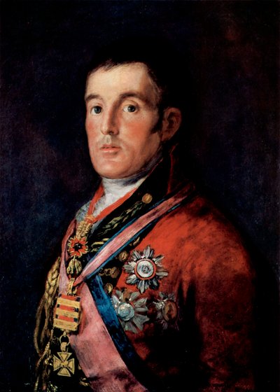 元ウェリントン公爵アーサーウェルズリー元帥の肖像、c1814。 作： Francisco de Goya