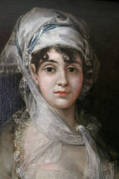 「女優アントニア・ザラテの肖像」、c1810-c1811。 作： Francisco de Goya