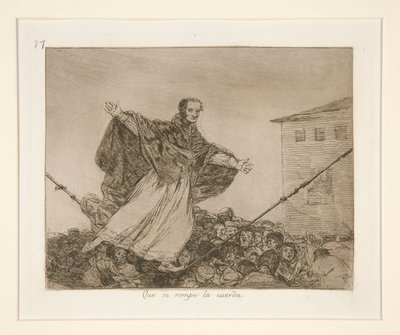 コードが壊れますように。 77 戦争の災害から 作： Francisco de Goya