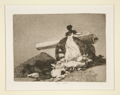 何という価値でしょう！ （何という勇気！）、pl。 戦争の災害からの7 作： Francisco de Goya