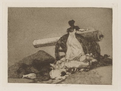 何という価値でしょう！ （何という勇気！）、pl。 シリーズ「戦争の惨事」から 7 作： Francisco de Goya