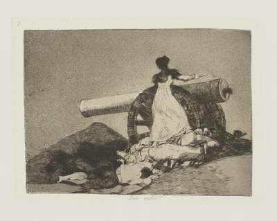 何という価値でしょう！ （何という勇気！）、pl。 シリーズ「戦争の惨事」から 7 作： Francisco de Goya