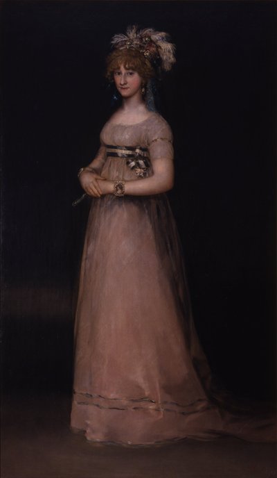 マリア・ルイサ・デ・ボルボンとヴァラブリガのリトラット 作： Francisco de Goya