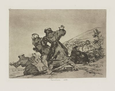 それも。 （これも）、pl。 シリーズ「戦争の災害」からの43 作： Francisco de Goya