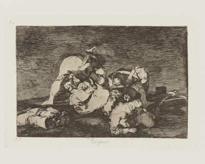 全くない。 ([Do These] どちらでもありません。), pl. シリーズ「戦争の惨事」から 10 作： Francisco de Goya