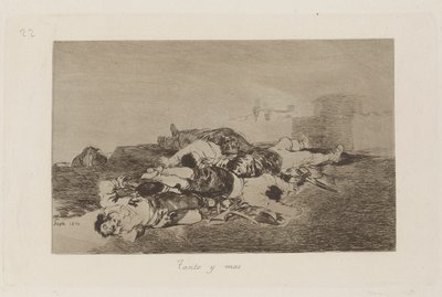 さらに悪いことに、The Disasters of War のプレート 22 作： Francisco de Goya