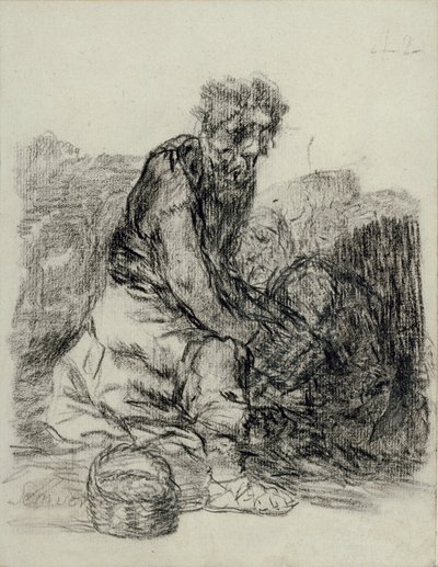 彼らは死にかけている 作： Francisco de Goya
