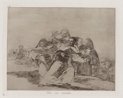 すべてが混乱している、『戦争の惨事』のプレート 42 作： Francisco de Goya