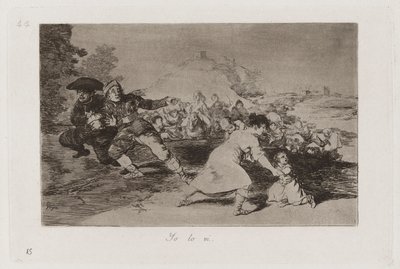 I Saw It、『戦争の惨事』のプレート 44 作： Francisco de Goya