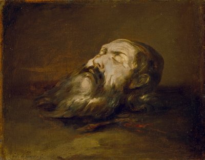 斬首された聖人の頭部 作： Francisco Herrera the Elder