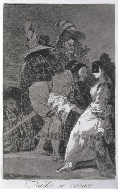 193-0082106 誰も知らない、「Los caprichos」のプレート 6、パブ。 1799年（エッチング） 作： Francisco Jose de Goya y Lucientes