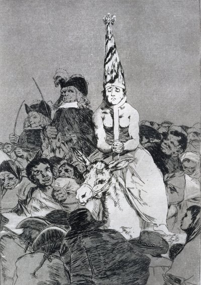 193-0082124 どうしようもない、「Los caprichos」のプレート 24、パブ。 1799年（エッチング） 作： Francisco Jose de Goya y Lucientes