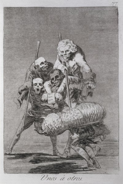 193-0082177 他人に何をするか、「Los caprichos」のプレート 77 作： Francisco Jose de Goya y Lucientes