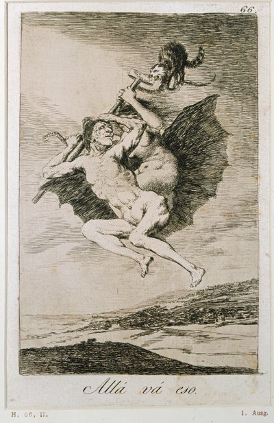 アラ・ヴァ・エソ（エッチング） 作： Francisco Jose de Goya y Lucientes