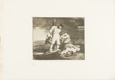 戦争の惨禍』第15章より 作： Francisco Jose de Goya y Lucientes