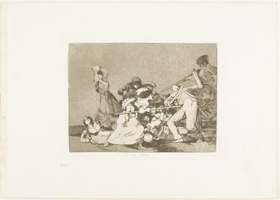 そして彼らは野獣のようだ、The Disasters of War のプレート 5 作： Francisco Jose de Goya y Lucientes