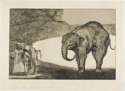 Disparates からの Animal Folly 作： Francisco Jose de Goya y Lucientes