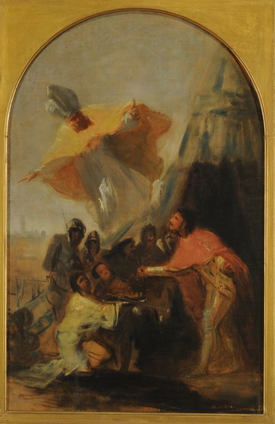 聖イソドーロが聖フェルナンド王の前に現れる 作： Francisco Jose de Goya y Lucientes