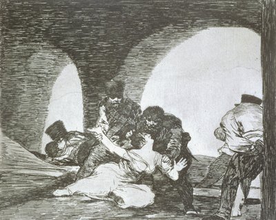 出席するのは苦い、「戦争の災害」のプレート13 作： Francisco Jose de Goya y Lucientes