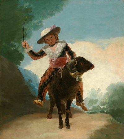 羊に乗った少年 作： Francisco Jose de Goya y Lucientes