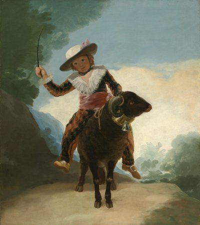 ラム上の少年、1786-87 作： Francisco de Goya