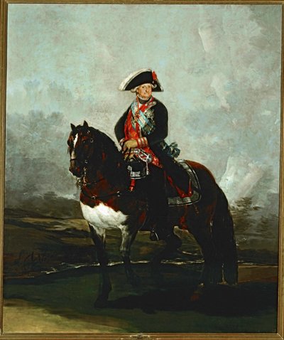 馬に乗ったシャルル4世...（キャンバスに描かれた絵） 作： Francisco Jose de Goya y Lucientes