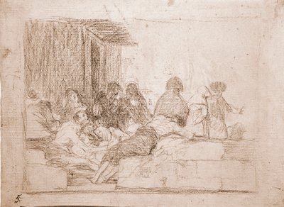 戦時中のデストルヴァインズの苦情（準備画 作： Francisco de Goya
