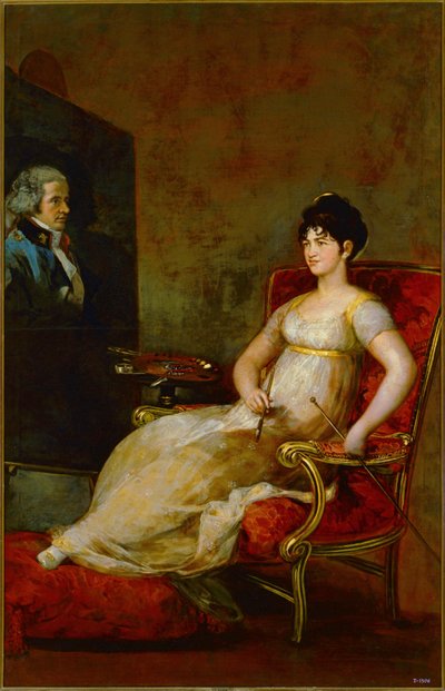 ドナ・マリア・トマサ・パラフォックス、ビジャフランカ侯爵...（キャンバスに描かれた絵） 作： Francisco Jose de Goya y Lucientes
