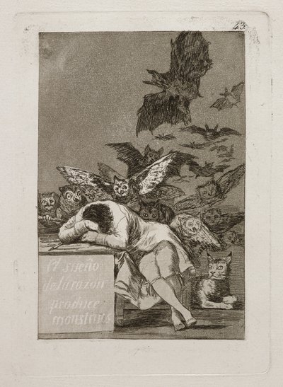 理性の夢がモンスターを生む 作： Francisco Jose de Goya y Lucientes