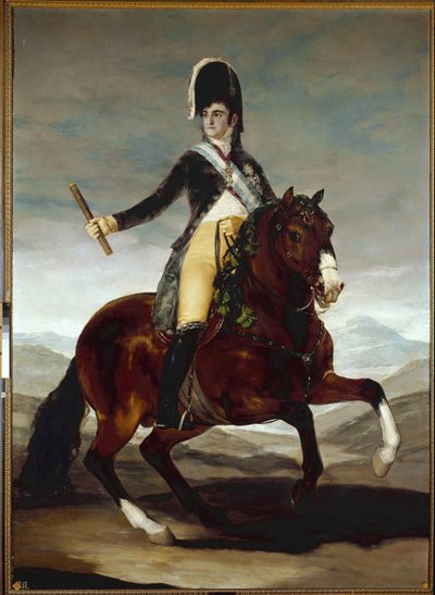 フェルディナンド7世（フェルナンド7世）（1784年～1833年）の騎馬像 - フランシスコ・ゴヤ・イ・ルシエンテス（1746年～1828年）の絵画、油彩・キャンバス、286x207cm 作： Francisco de Goya