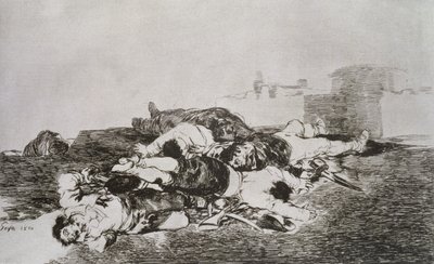 さらに悪いことに、「The Disasters of War」のプレート 22 作： Francisco Jose de Goya y Lucientes
