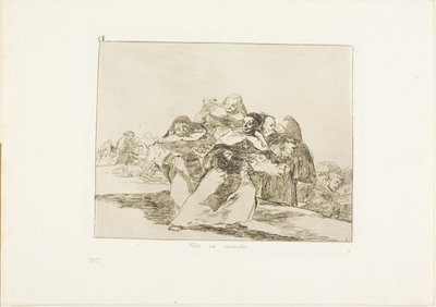 すべてが混乱している、The Disasters of War のプレート 42 作： Francisco Jose de Goya y Lucientes