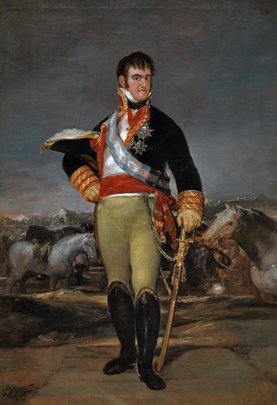 フェルディナンド7世（1815年）（油彩・カンヴァス） 作： Francisco Jose de Goya y Lucientes