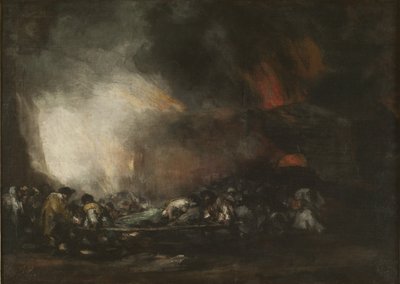 病院の火災 作： Francisco Jose de Goya y Lucientes