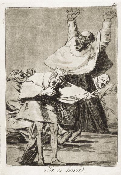 GOYA Y LUCIENTES、Francisco de (1746-1828)。 時間です。 1797-1799。 (21×14