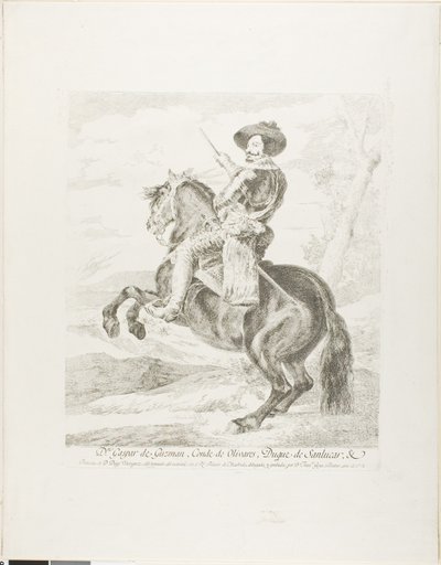ガスパル・デ・グスマン、オリバレス公爵 作： Francisco Jose de Goya y Lucientes