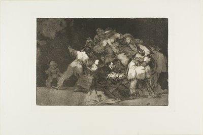 フォリー将軍、『箴言』のプレート 9 作： Francisco Jose de Goya y Lucientes