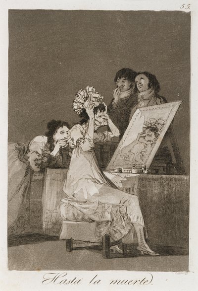 ロスカプリチョスのハスタラムエルタ、1799年公開（エッチング、磨かれたアクアチント、ドライポイント） 作： Francisco de Goya