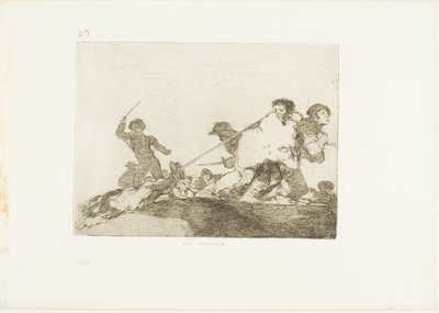 彼はそれに値する、プレート 29 戦争の災害から 作： Francisco Jose de Goya y Lucientes