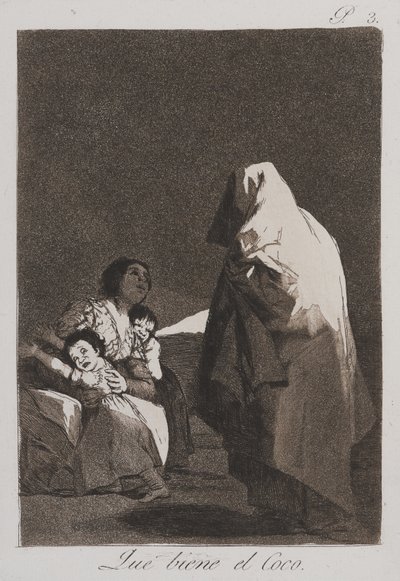 ここにボギーマンがやってくる 作： Francisco de Goya