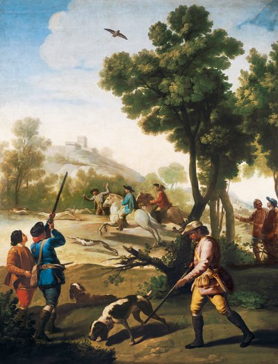狩猟ウズラ、1775年 作： Francisco de Goya