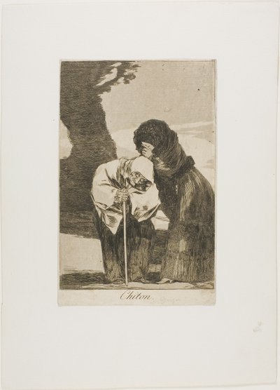静けさ、ロス カプリチョスのプレート 28 作： Francisco Jose de Goya y Lucientes