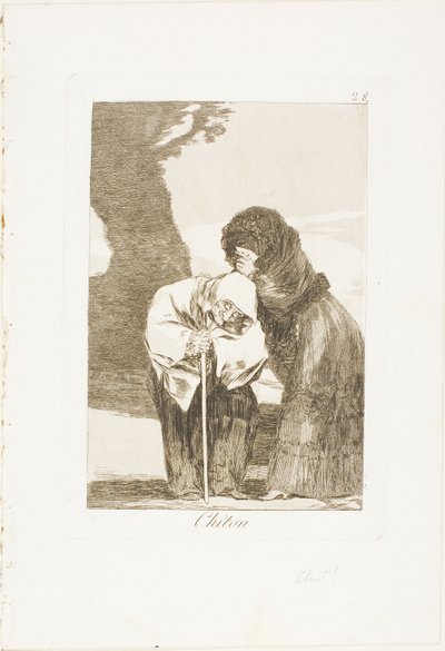 静けさ、ロス カプリチョスのプレート 28 作： Francisco Jose de Goya y Lucientes