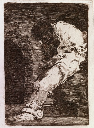 犯罪者だとすぐに死んでしまう（Aquatint, c.1810 作： Francisco de Goya